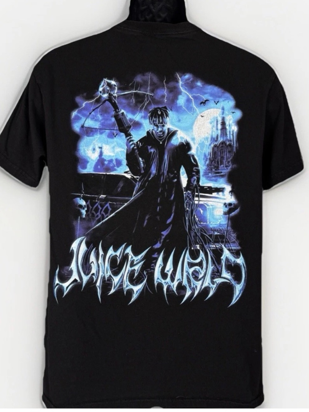 999 Club by Juice WRLD Demon Hunter Fighting Demons T-Shirt Black Men’s Medium